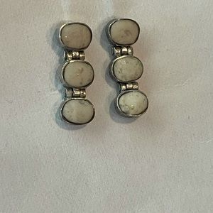 Beautiful Stone Dangle Stud Earrings